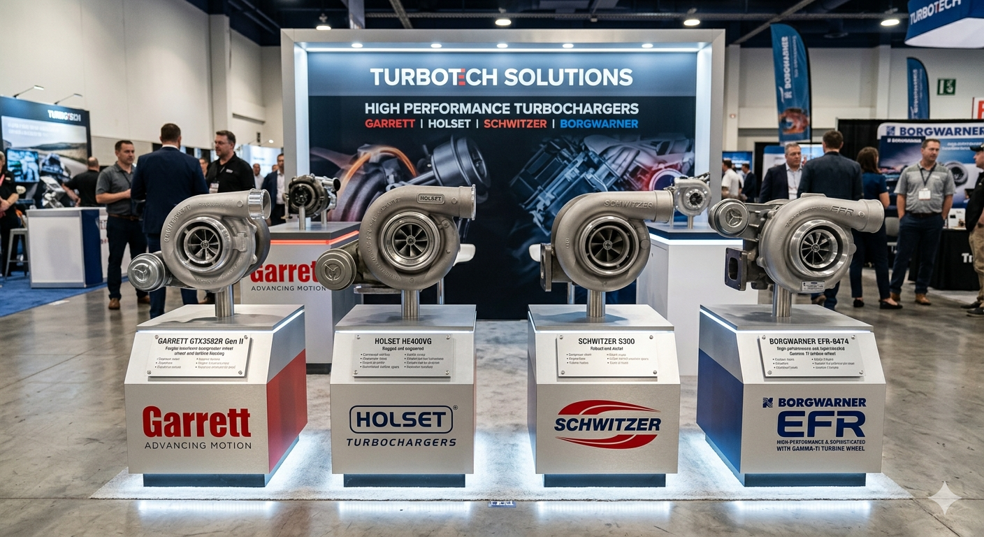 Garrett · Holset · Schwitzer · BorgWarner turboşarjörler